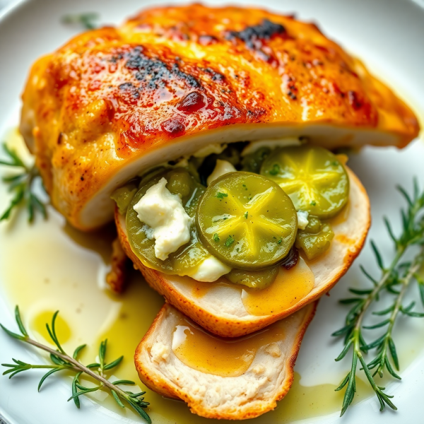 Pickle-Stuffed Chicken Breast