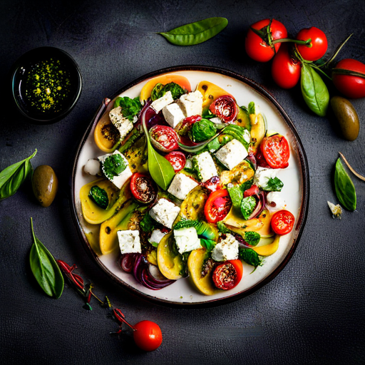 Olive and Feta Cheese Salad