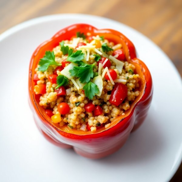 Stuffed Bell Pepper with Quinoa and Vegetables