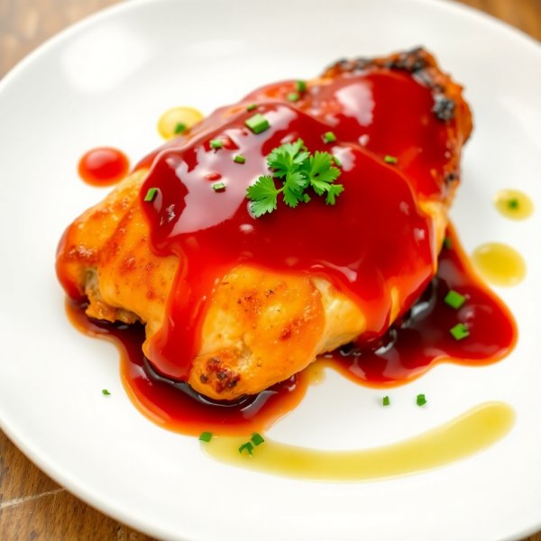 Tangy Ketchup Glazed Chicken