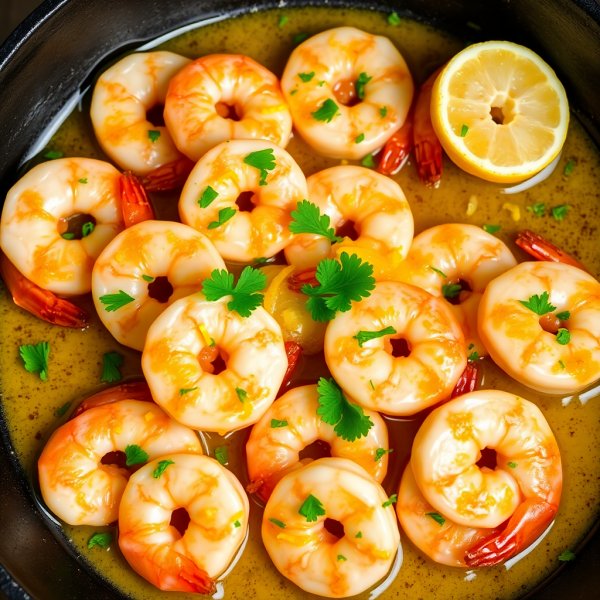 Garlic Butter Shrimp with Lemon Zest