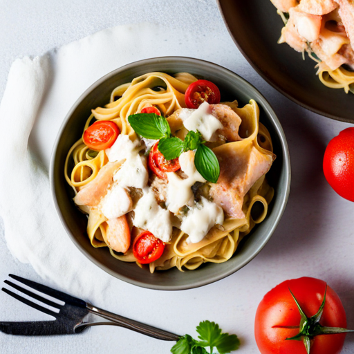 Cheese Chicken and Tomato Pasta