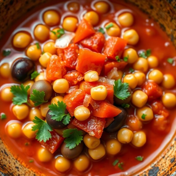 Mediterranean Olive and Chickpea Stew