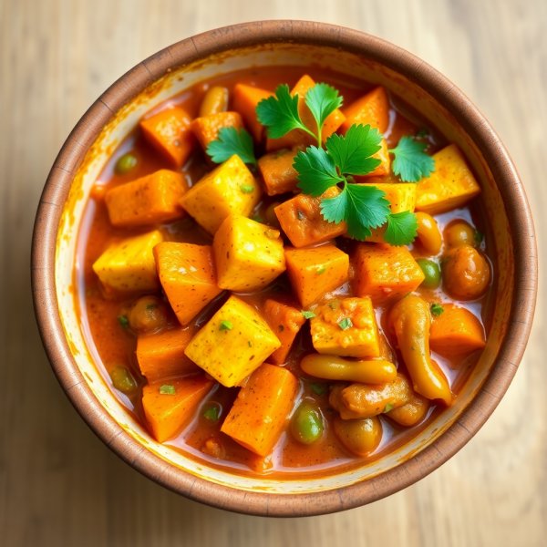 Spiced Paneer and Mixed Vegetable Curry