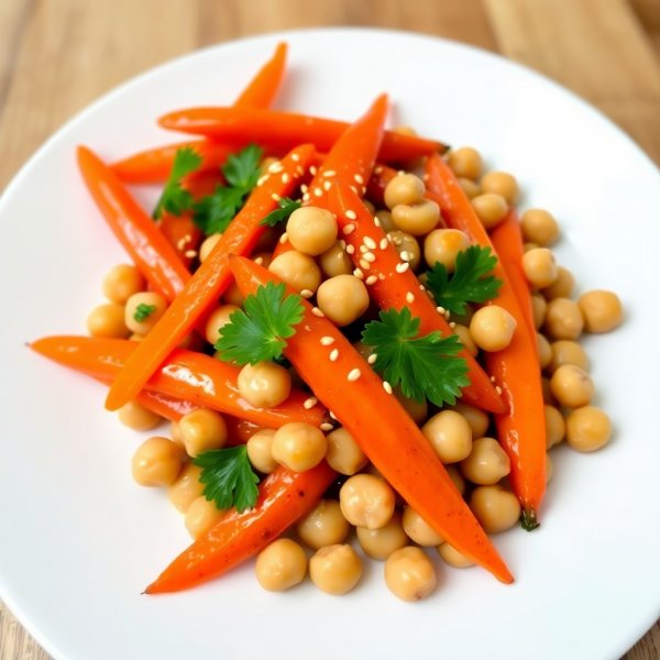 Honey-Glazed Carrot and Chickpea Stir-Fry