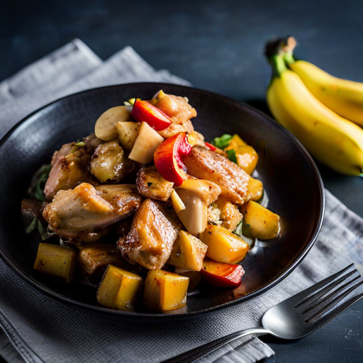 Zoughbi Chicken with Apples and Bananas