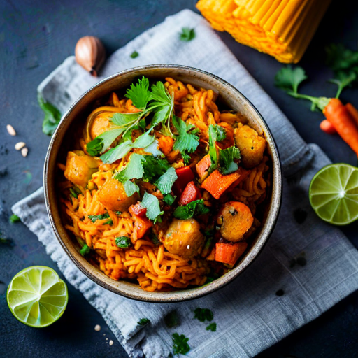 Vegetarian Indian Rice Bowl