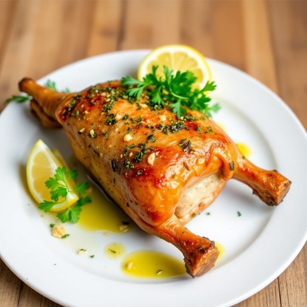 Herb-Roasted Rabbit with Garlic and Lemon