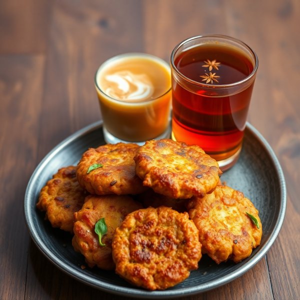 Kanda Bhaji with Masala Chai