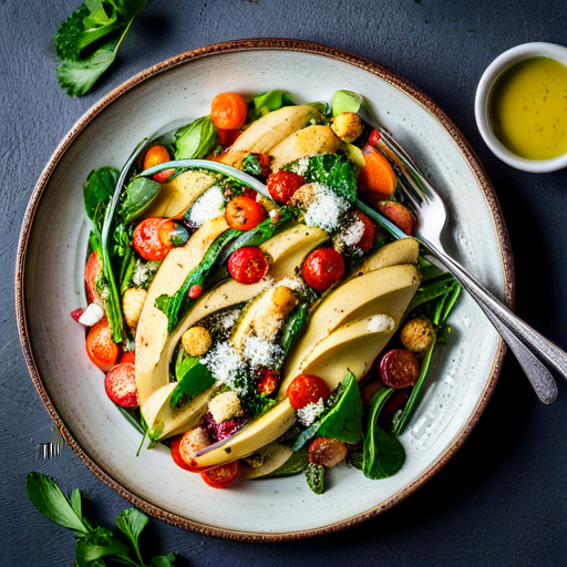 Mediterranean Fruit and Veggie Salad