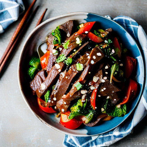 Soy Sauce Sesame Beef Stir Fry