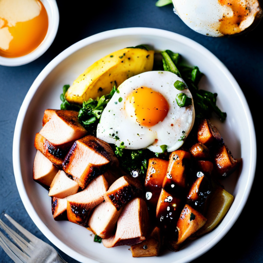 Brazilian Honey Chicken and Egg Bowl