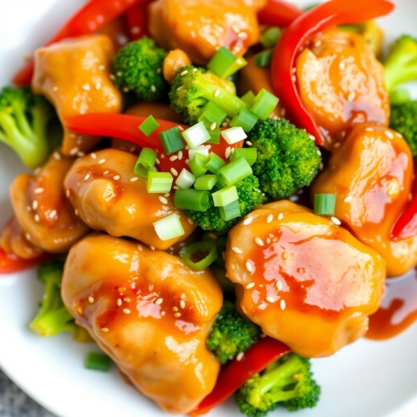 Ginger Honey Garlic Chicken Stir-Fry