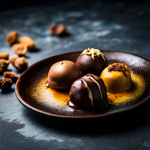 Curry-Chocolate Cheese Truffles