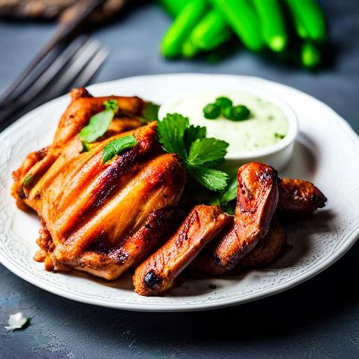 Arabian Spiced Chicken with Cucumbers