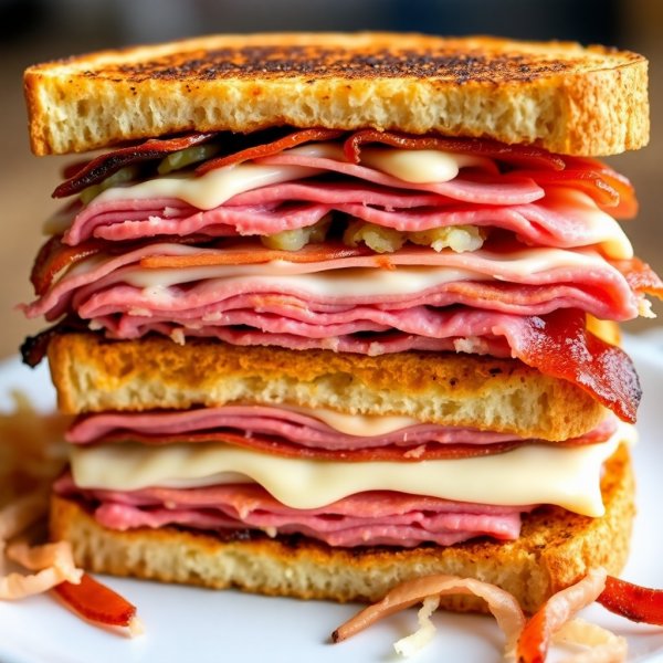Classic Toasted Reuben Club