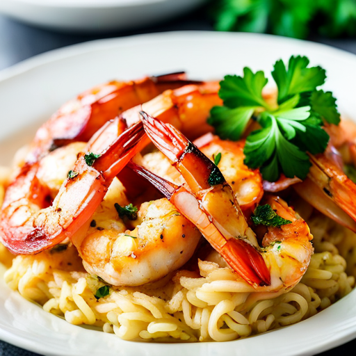 Creamy Shrimp over Rice