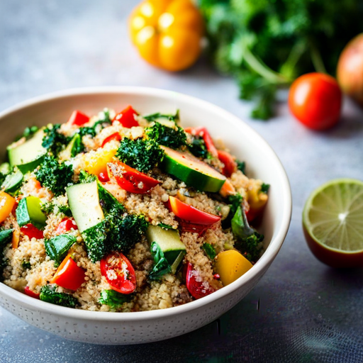 Crunchy Kale and Quinoa Salad