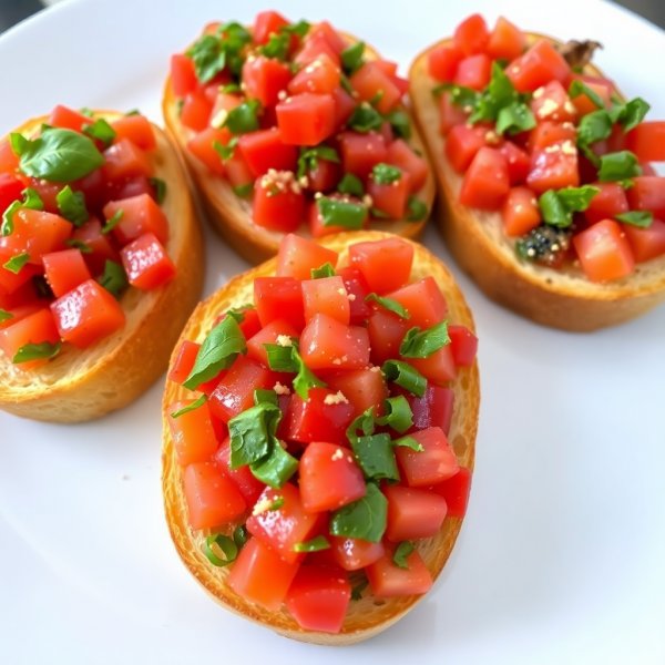 Bruschetta with Tomato and Basil