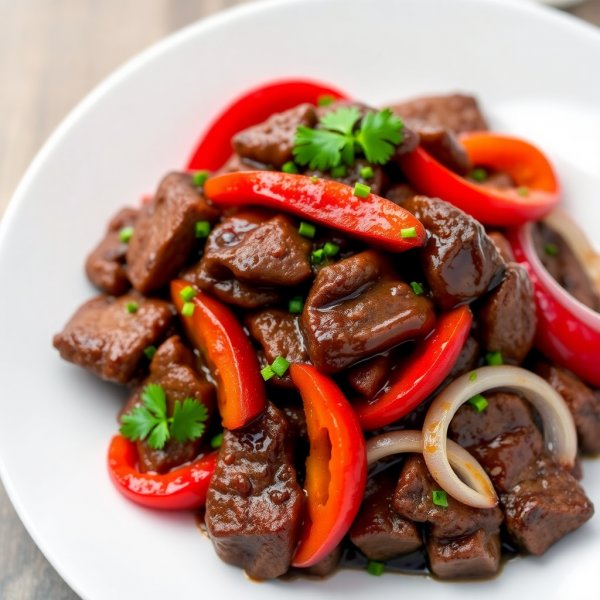 Coffee-Infused Beef Stir-Fry