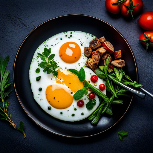 Fried Egg with Herbs 