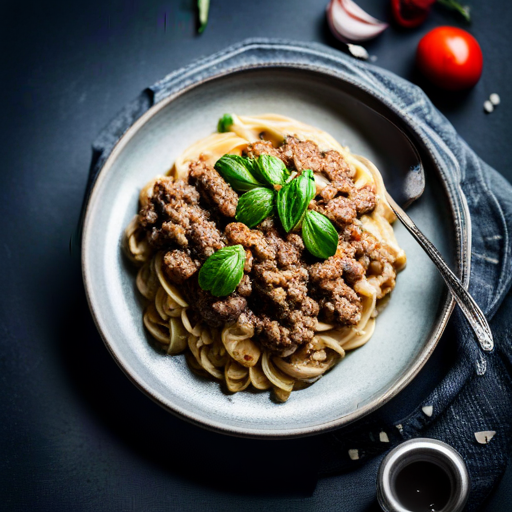 Beef with Mushroom Sauce