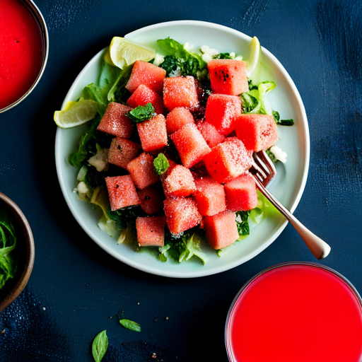 Watermelon and Ginger Salad