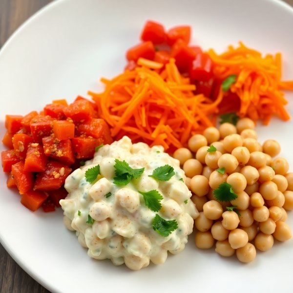 Tunisian Trio Salad Plate