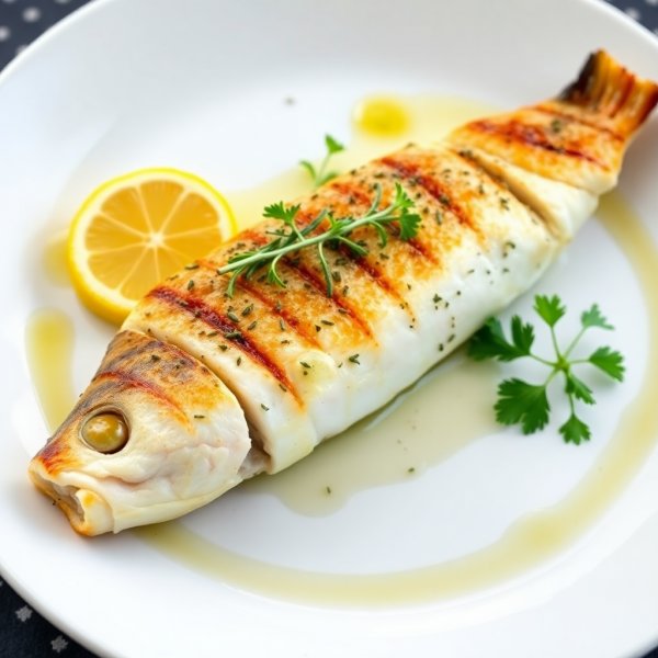 Grilled Mediterranean Sea Bass