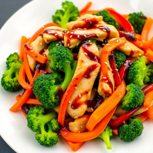 Soy-Glazed Chicken Stir-Fry Recipe #3 (20 min) | cookAIfood