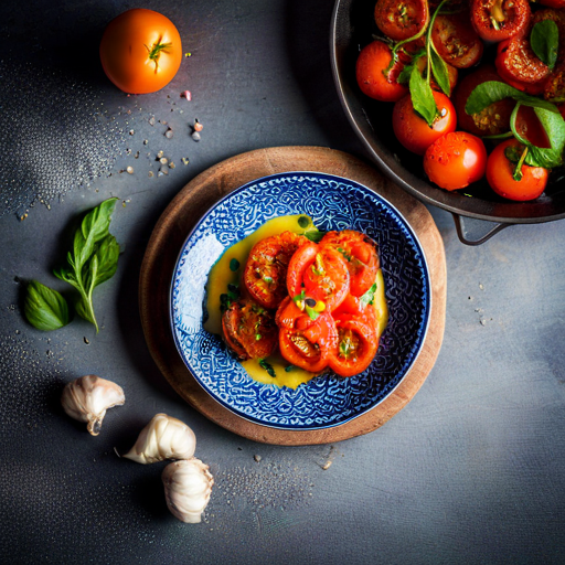 Fried Tomato with Garlic