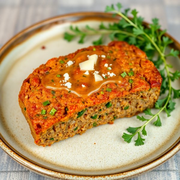 Gout-Friendly Vegetarian Meatloaf