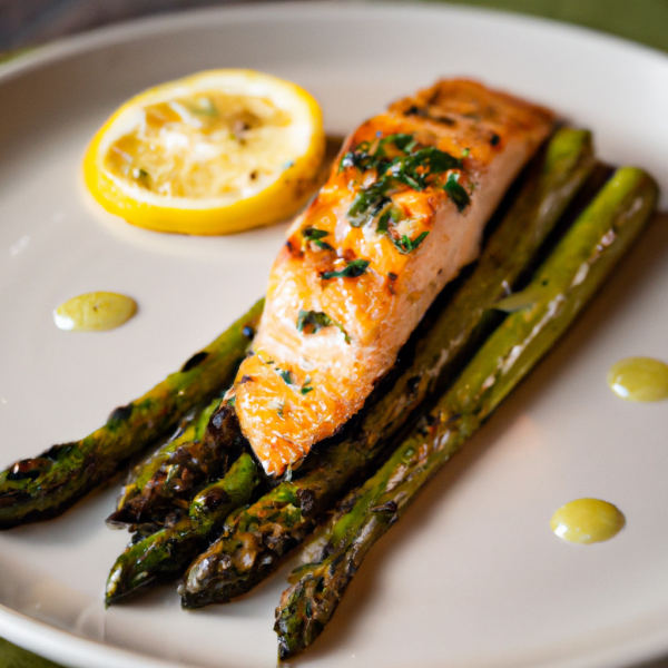 Grilled Salmon with Asparagus