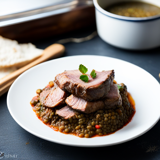 Easy Lamb-Lentils Dish