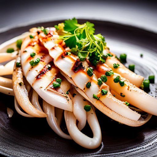 Grilled Squid with Garlic and Parsley