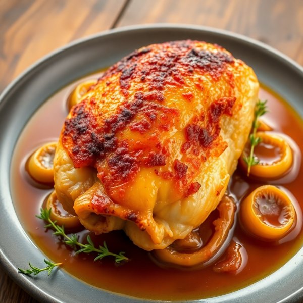 Beer-Braised Chicken Thigh