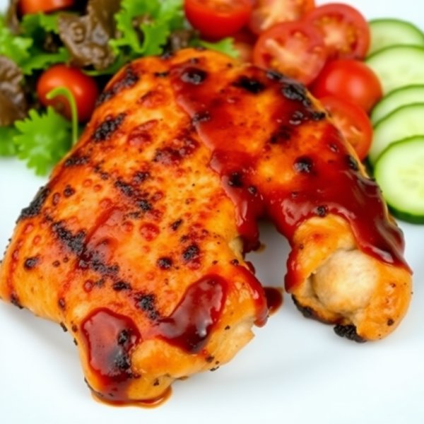 Classic American Grilled BBQ Chicken