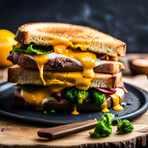 American Grilled Cheese Beef Sandwich