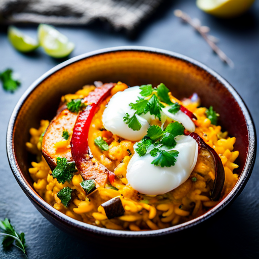 Indian Egg Rice Bowl