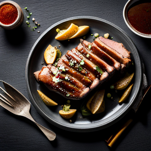 Pork Steak with Honey Glaze