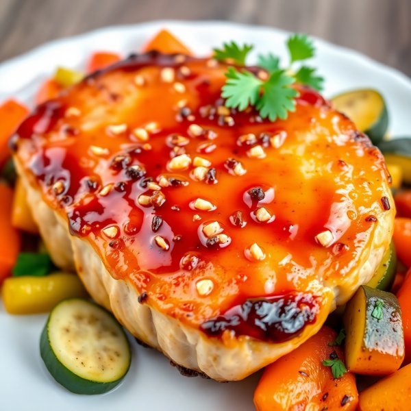 Honey Garlic Glazed Pork Chop