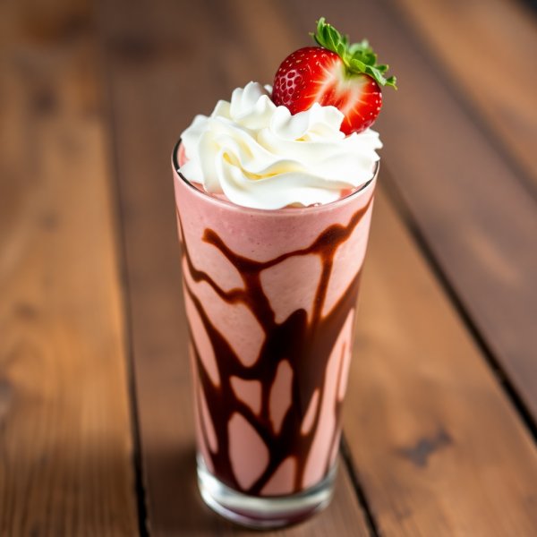 Decadent Strawberry Chocolate Milkshake