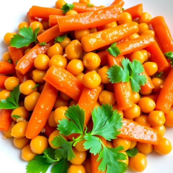 Honey-Glazed Carrot and Chickpea Stir-Fry