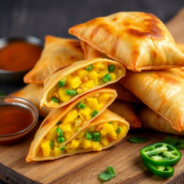 Classic Potato and Pea Samosas