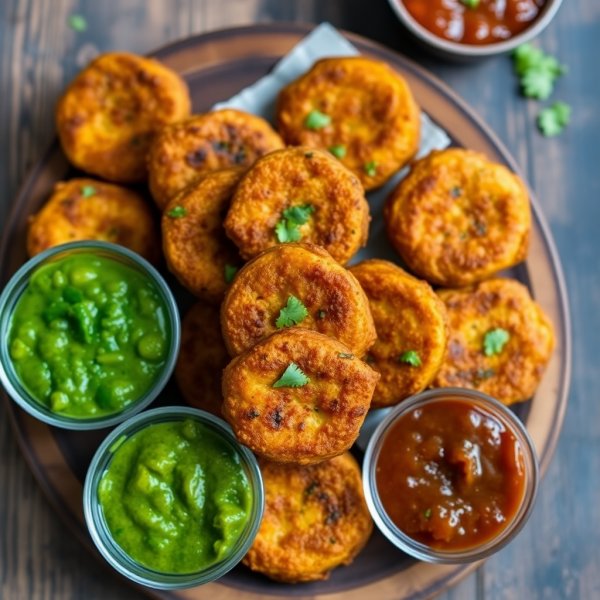 Spicy Masala Aloo Tikki