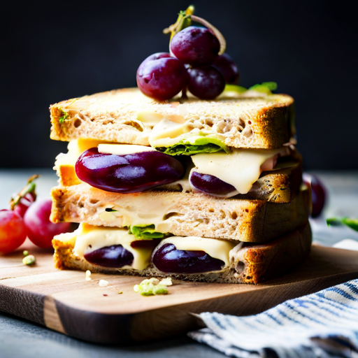 Grapes and Cheese Sandwich