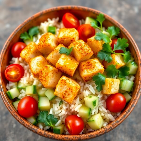 Spiced Yogurt Chicken Bowl