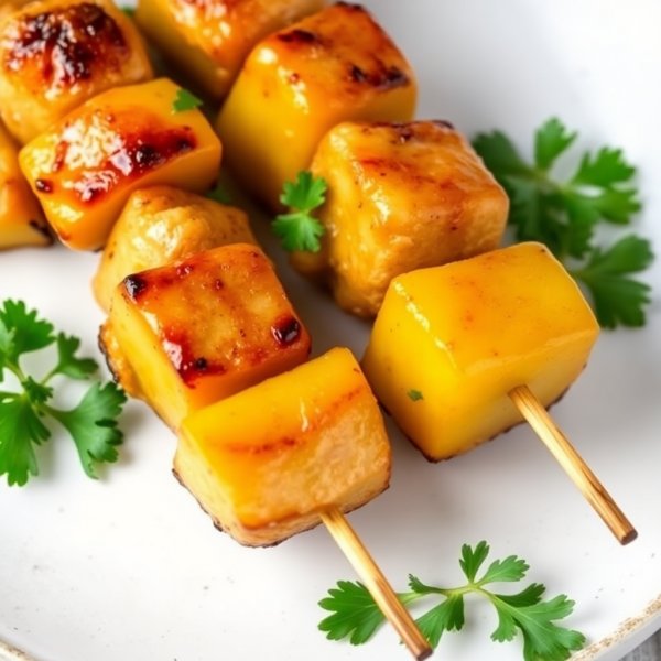 Grilled Pineapple Chicken Skewers