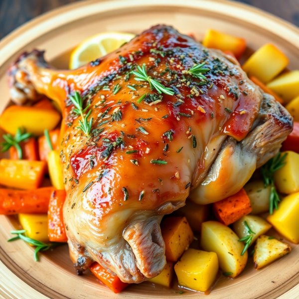 Herb-Roasted Rabbit with Garlic and Rosemary