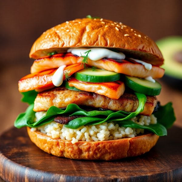 Californian Surf & Turf Rice Sandwich